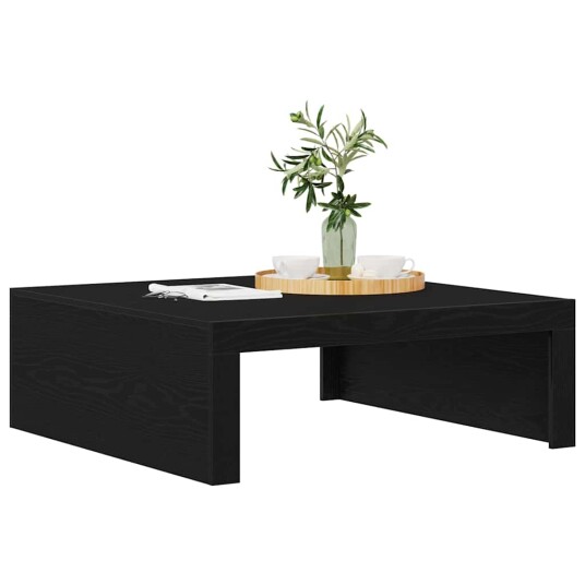  Svart Eik Kaffebord 100 x 100 x 35 cm Laget av Kvalitetstre