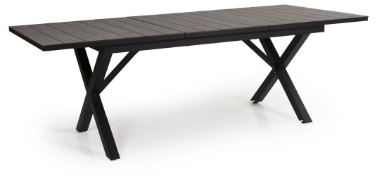 Brafab Hillmond spisebord Svart matt/grå trelook 166 - 226 x 100 cm Svart Brafab Hillmond spisebord Svart matt/grå trelook 166 - 226 x 100 cm Svart