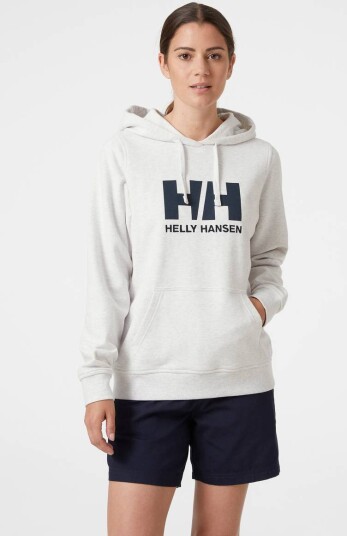 Helly Hansen W HH Logo Hoodie Nimbus Cloud (L)