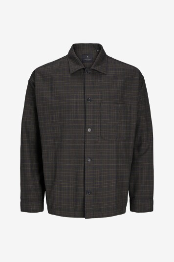 Jack & Jones - Overtreksskjorte jprBlamadison L/S Overshirt BF - Brun