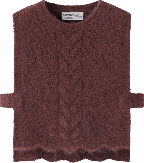 Name It Nmflea Knit Vest Brown 122 128