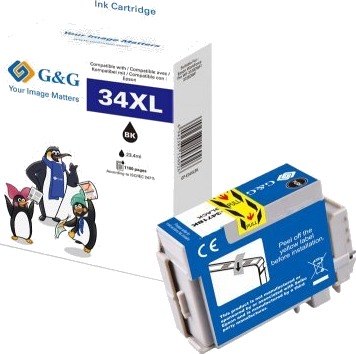 G&G Epson 34XL T3471 svart blekkpatron