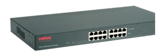 Roline 19" Poe Mid-Span Power Supply, 8 Midspanports, 2,7 Kg Roline 19" Poe Mid-Span Power Supply, 8 Midspanports, 2,7 Kg
