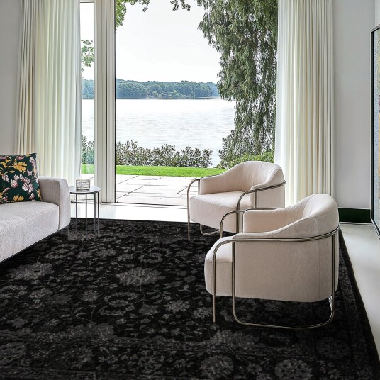 Wilton teppe Peking Majestic sort Størrelse: 200 x 290 cm