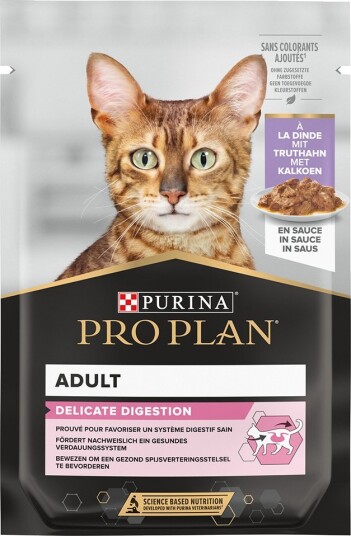 Pro Plan Våtfôr Adult Purina Cat Delicate Digestion Delicate Kalkun 6 X 85 G 12 X 85 G