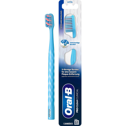 ORAL B Tannbørste Pro Clean Clinical 35 Medium Lite Børstehode