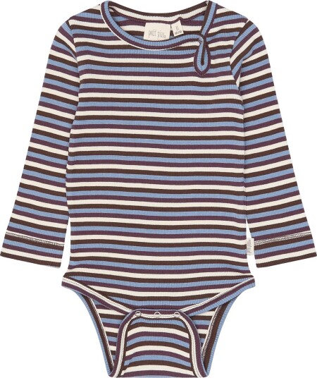 Petit Piao Ppsong L_S Body HUCKLEBERRY MULTISTRIPED 56 Petit Piao Ppsong L_S Body HUCKLEBERRY MULTISTRIPED 56