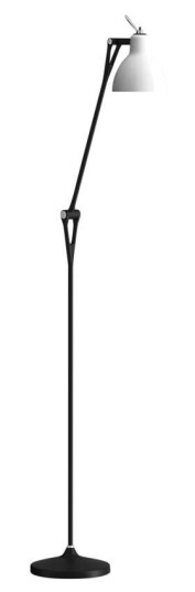 Rotaliana - Luxy F1 Gulvlampe Svart/Blank Hvit