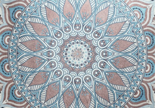 Fototapet Oriental Circle 200x140 - Finnes i flere størrelser