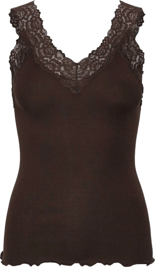 Rosemunde Rwbernadine Organic Cotton Sl Lace Top Brown S Rosemunde Rwbernadine Organic Cotton Sl Lace Top Brown S