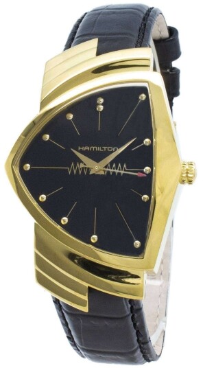 Hamilton Dameklokke H24301941 Ventura Blå/Tekstil Ø32.3 mm