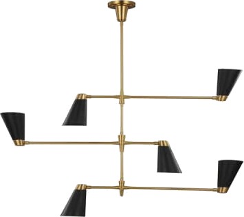 Signoret Chandelier Brass/Black L