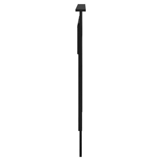 Hodegavl med hodegjerde Svart Eik 140 cm Konstruert tre