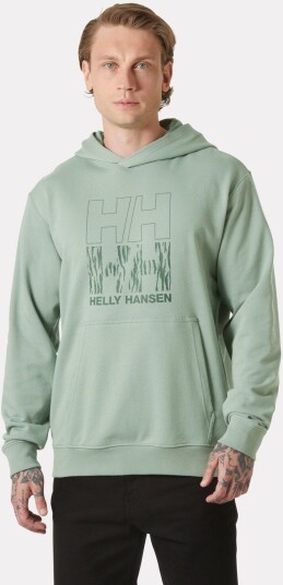 Helly Hansen Core Graphic Sweat Hettegenser Herre Grønn L