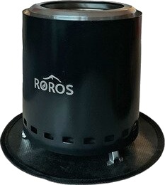 Røros Bålpanne mini rentbrennende keramisk rustfritt stål svart Røros Bålpanne mini rentbrennende keramisk rustfritt stål svart
