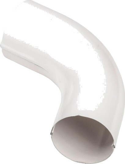 Isola Bend stål 75mm hvit takrenne Isola Bend stål 75mm hvit takrenne