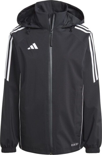 adidas Regnjakke Tiro 24 Svart/hvit Kvinner størrelse X Small