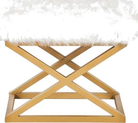 Gillie Sittepuff 40 cm Gull/Hvit
