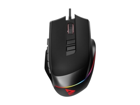 Savio Valiant Gaming Mouse Rgb Sort Abs Syntetisk Polytetrafluoretylen Ptfe