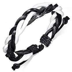 Skinn armbånd Black & White Skinn armbånd Black & White