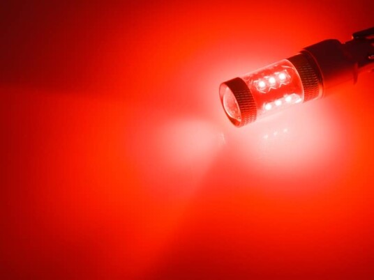80W Cree LED 10 30V BA15S Canbus Farge: Rød