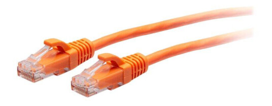 C2G 3ft (0.9m) Cat6a Snagless Unshielded (UTP) Slim Ethernet Network Patch Cable - Orange - koblingskabel - 90 cm - oransje