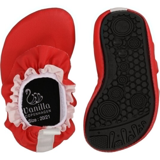 Vanilla COPENHAGEN Berry Red Badesko - Frill 28-29 Vanilla COPENHAGEN Berry Red Badesko - Frill 28-29