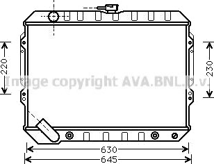 PRASCO MTA2089 Radiator motorkjøling PRASCO MTA2089 Radiator motorkjøling