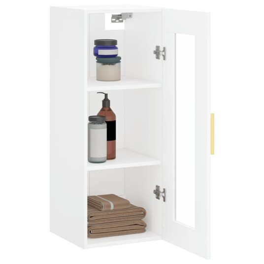  Veggskap hvit 34,5x34x90 cm 8720845440602