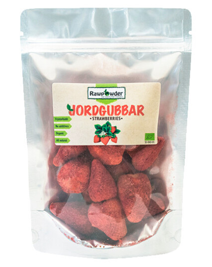 Frysetørkede Jordbær, 50 g Frysetørkede Jordbær, 50 g