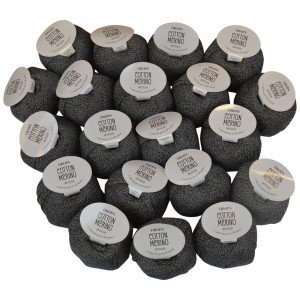 Drops Cotton Merino Garnpakke Unicolor 19 Grå  20 stk  Drops Cotton Merino Garnpakke Unicolor 19 Grå  20 stk