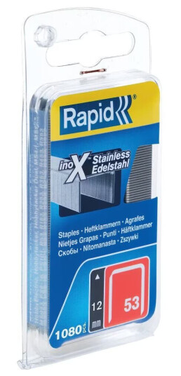 Stainless Steel Staples. Steel "Rapid" 53/12 1080 Pcs.