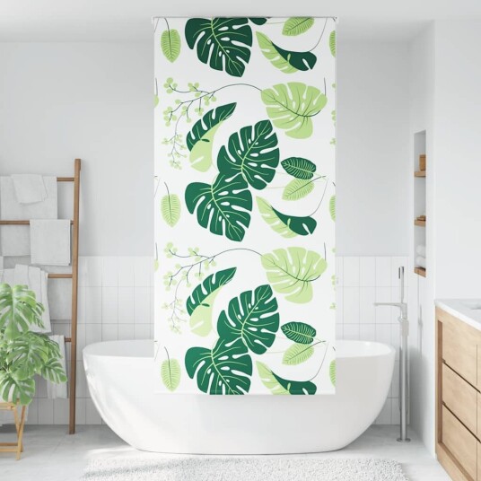 Dusjrullgardin 110x240 cm Stoff Bredde 106 cm
