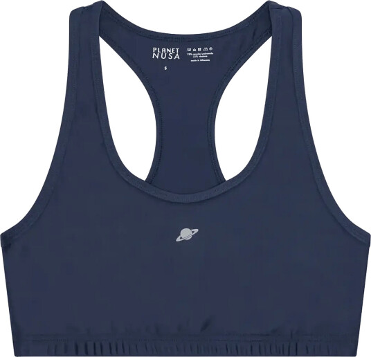 Planet Nusa Racerback1 Power Sports Bra Navy XS