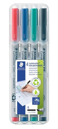 Staedtler Universal pen Lumocolor non-p B 4pc Staedtler Universal pen Lumocolor non-p B 4pc