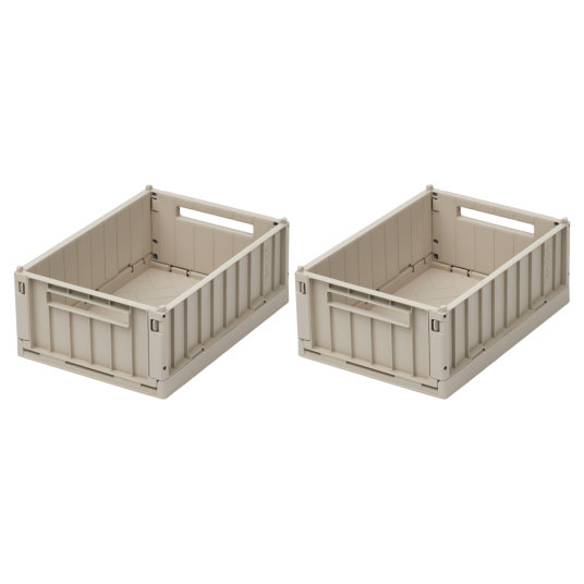 Liewood Weston Oppbevaringsboks S 2 Pakning Cream One Size Liewood Weston Oppbevaringsboks S 2 Pakning Cream One Size