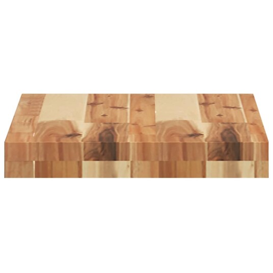  Flytende hyller 4 stk 40x30x4 cm oljebehandlet heltre akasie