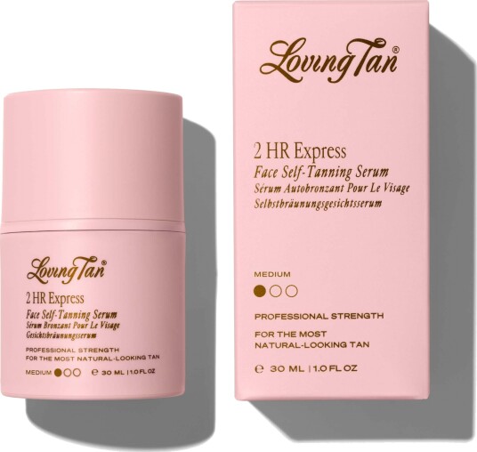 Loving Tan 2 HR Express Face Tanning Serum Medium Loving Tan 2 HR Express Face Tanning Serum Medium