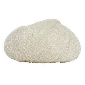 Hjertegarn Highland Fine Wool Garn 100 Hvit