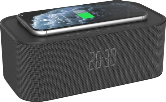 NASA SPC800 trådlås Bluetooth-høyttaler med klokke 10W RMS Svart