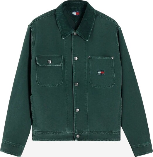 Tommy Jeans Tjm Cord Collar Canvas Ovs Ext VELVET GREEN S