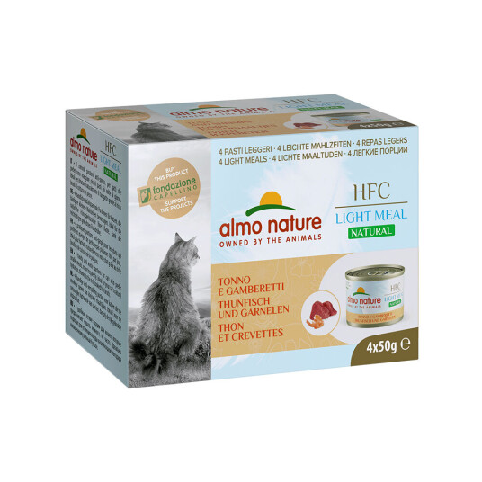 Almo Nature Hfc Natural Light 4 X 50 G Tunfisk & Reker Almo Nature Hfc Natural Light 4 X 50 G Tunfisk & Reker
