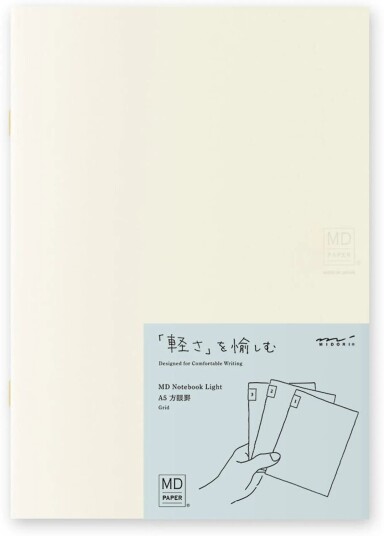 Midori Md Notebook Light Grid A5 3-Pakk