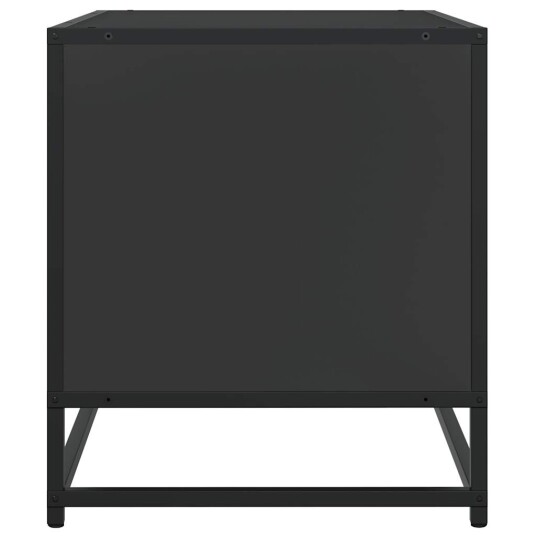  TV-benk svart 61x40x46 cm konstruert tre og metall 8721102839382