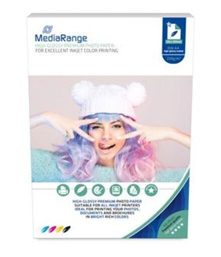 MediaRange MRINK103 / 210 x 297mm Photo paper for inkjet printers high-glossy 220g 100 sheets