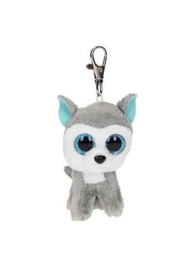 Ty Beanie Boo Clips - Slush Grey & Hvit Husky 7cm
