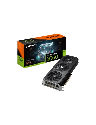Gigabyte GeForce RTX 5060 GAMING OC 8GB GDDR7 Grafikkort med 7680x4320 Oppløsning