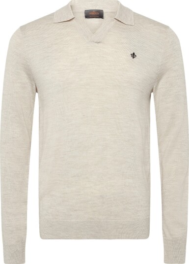 Morris Merino Resort Polo OFF WHITE S