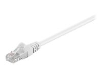 MicroConnect Value Pack - Nettverkskabel - RJ-45 (hann) til RJ-45 (hann) - 50 cm - 4.5 mm - UTP - CAT 5e - rund, flertrådet - hvit (en pakke 10)