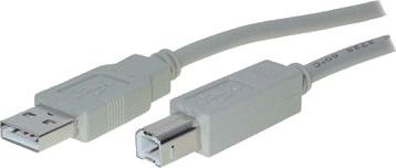 S Conn 5M Usb 2.0 A Usb 2.0 B 5 M Usb A Usb B Usb 2.0 Hankjønn/Hankjønn Grå